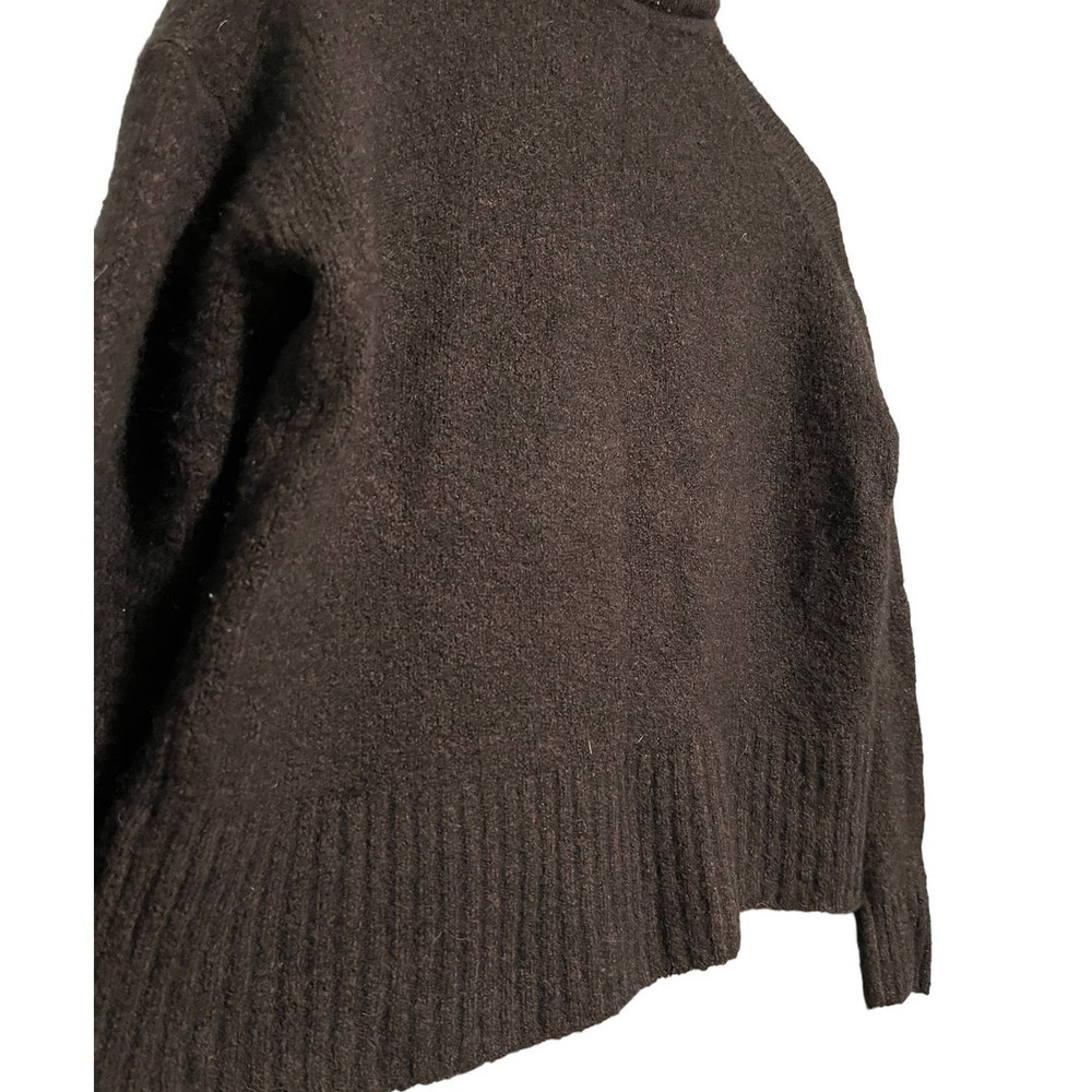 Madewell Dark Brown Funnel Neck Cozy Sweater - Picture 6 of 8